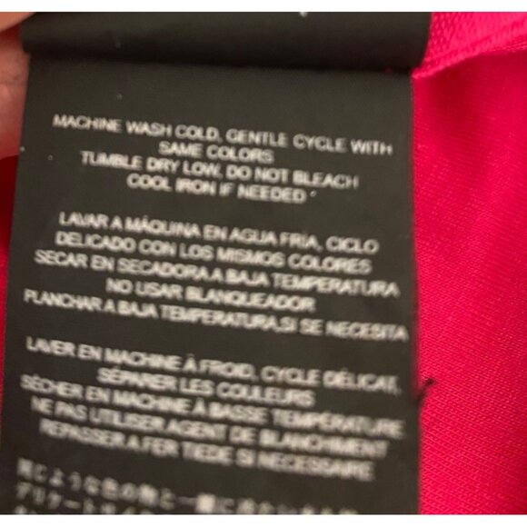 Bebe Dress Bodycon Side Cut Out at Waist Pink Draped Ruched Sleeveless Medium - Picture 8 of 12